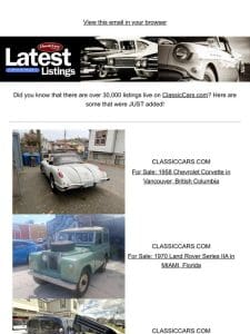 Get your dream car from ClassicCars.com