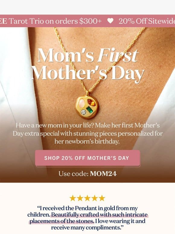 Gifts for her first Mother’s Day