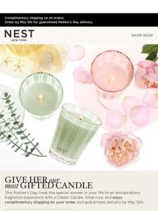Give her a Classic Candle， sure to please