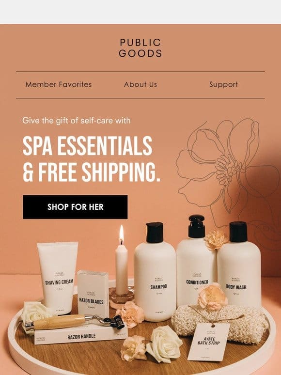 Give her the gift of relaxation & get free shipping ❤️