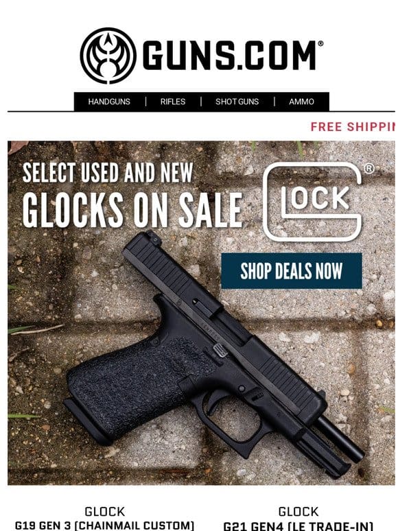 Glock Sale Happening NOW!