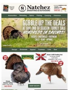 Gobble Up the Deals at Our End of Season Turkey Sale!