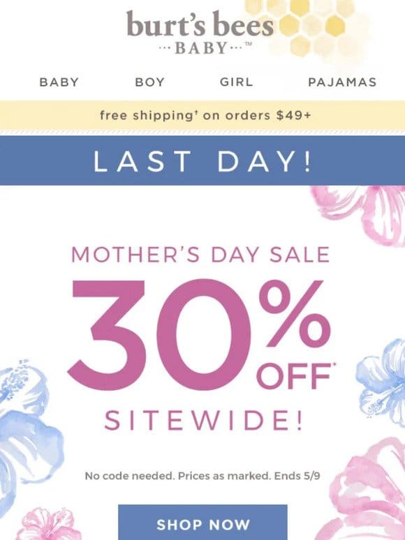 Going， going…. 30% off is almost gone!