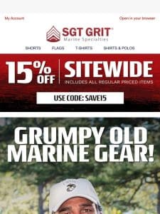 Grumpy Old Marine Gear!