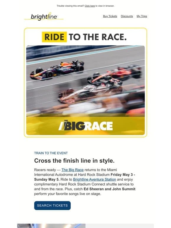 Guest， ride to the Big Race in PREMIUM.