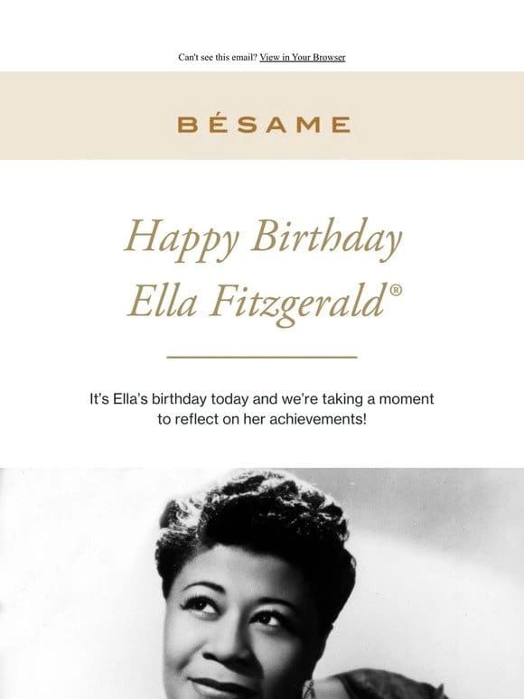 Happy Birthday Ella Fitzgerald®❣️