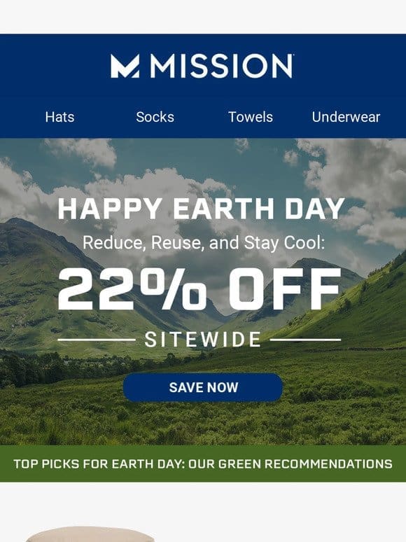 Happy Earth Day: 22% Off Sitewide ?