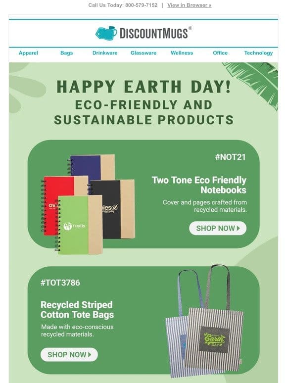 Happy Earth Day! Check Out Eco-Friendly Products