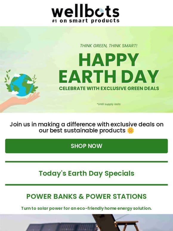 Happy Earth Day with Wellbots