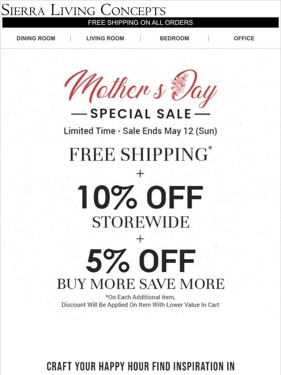 Happy Hours Musts @10% Off For Moms