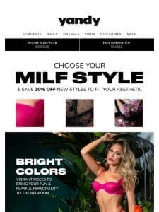 Happy MILF Day!   20% OFF New Lingerie