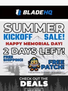 Happy Memorial Day from Blade HQ!