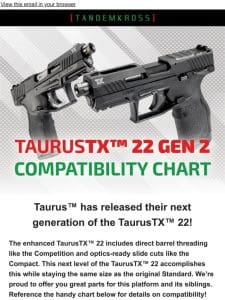 Have You Seen the Next Generation of TaurusTX™ 22?