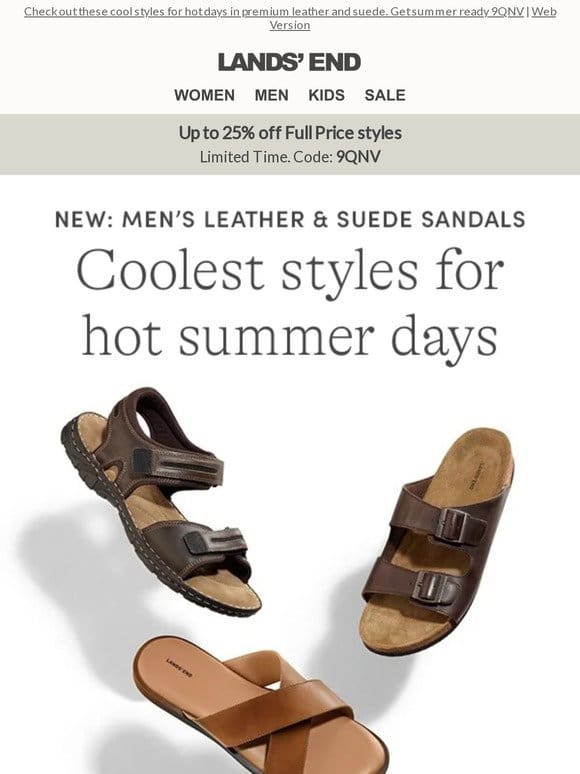 Have you seen our NEW men’s sandals collection?