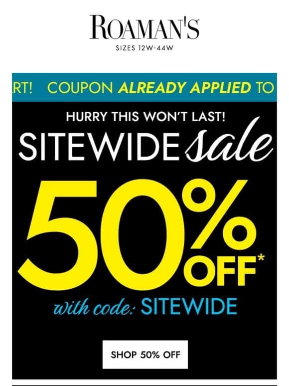Head start on Mother’s Day Outfits! 50% OFF: