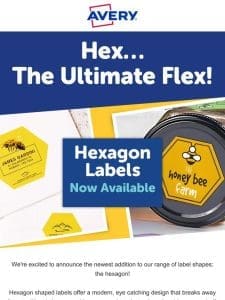 Hexagon Labels & Stickers – Now Available