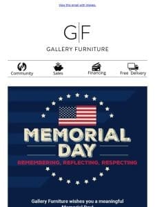 Honoring Our Heroes: Memorial Day Tribute from Gallery Furniture!