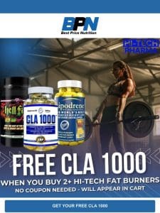 Hot Deal: Buy 2 Fat Burners， Get CLA 1000 Free!