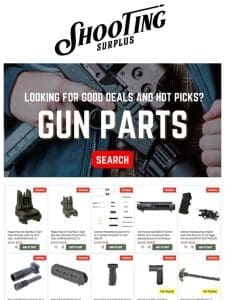 Hot Picks & Good Deals? Search the Deals on Gun Parts & Accessories!