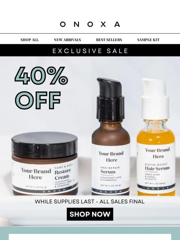 Hurry! Only 3 Products Left on the Exclusive Sale!