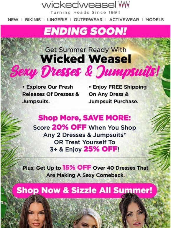 Hurry! Sizzling Dress Deals  ️ Ending Soon: SAVE up to 25%!