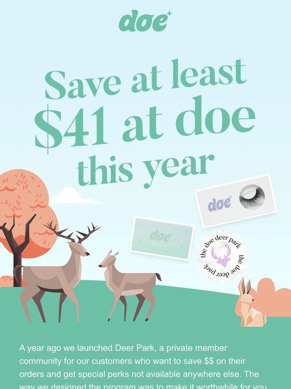 ICYMI – Deer Park Members Can Save Over $41 at doe