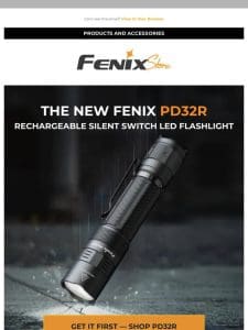 ICYMI: Dropping tomorrow – NEW Fenix Flashlight