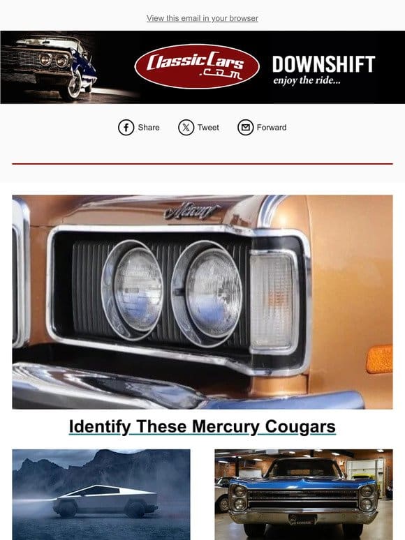 Identify These Mercury Cougars