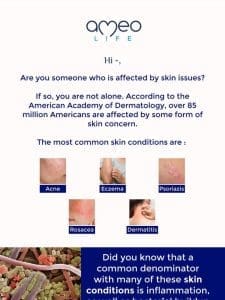 If you have skin issues， open this.