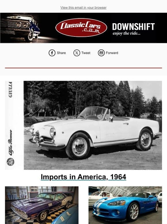 Imports in America， 1964