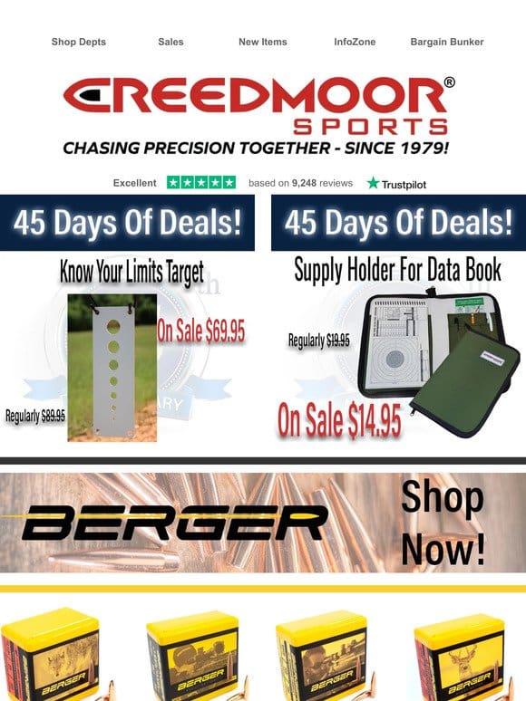 In Stock! New Shipment Of Berger， SK， And Lapua!