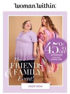 Inner Circle Exclusive: 45% Off SITEWIDE!