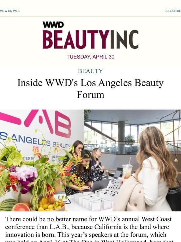 Inside WWD’s Los Angeles Beauty Forum