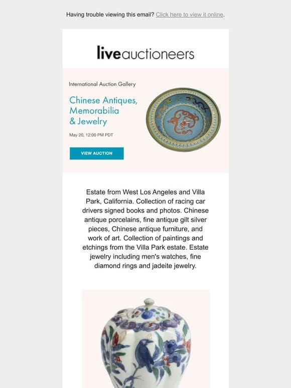 International Auction Gallery | Chinese Antiques， Memorabilia & Jewelry