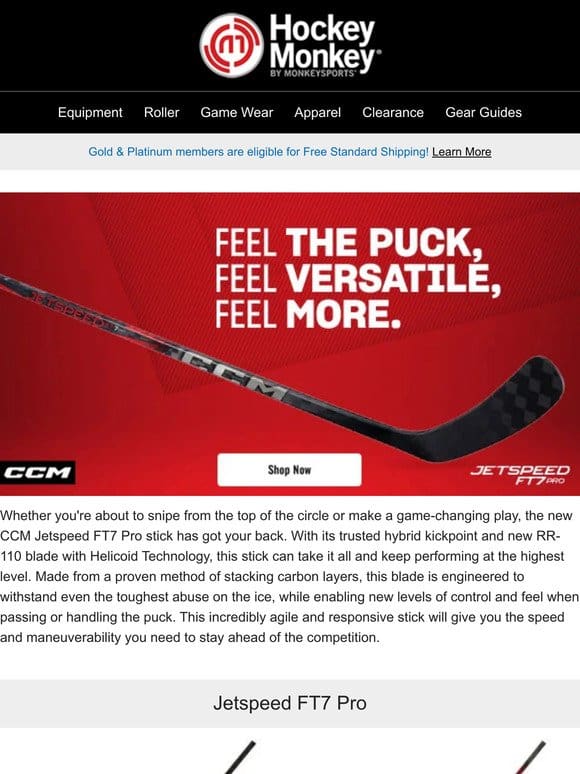 ? Introducing the CCM Jetspeed FT7 Pro Stick: Your Game-Changing Weapon! ?