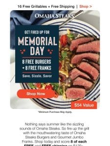 Is it even Memorial Day without 16 FREE faves?