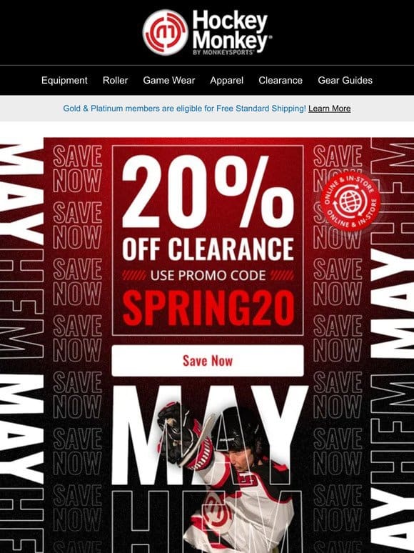 ? It’s MAYhem Time: Enjoy 20% Off Clearance Items!