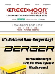 It’s National Ham-Berger Day! Check Out Our In Stock Berger!
