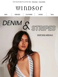 It’s a Trend: Denim & Stripes