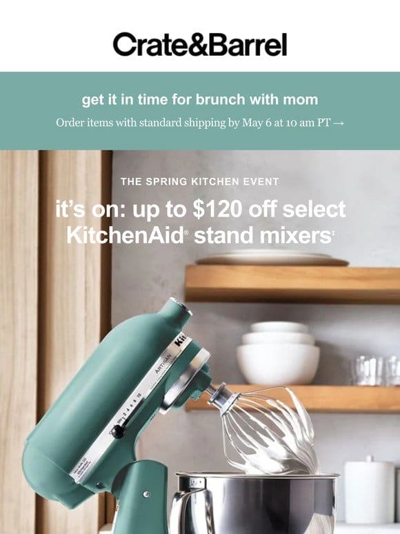 It’s here: Our biggest deal on KitchenAid yet…