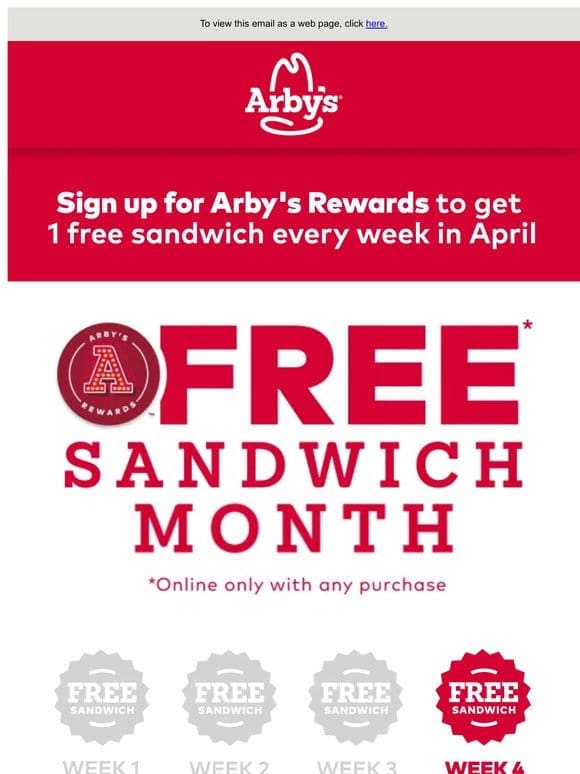 It’s the last week of Free Sandwich Month