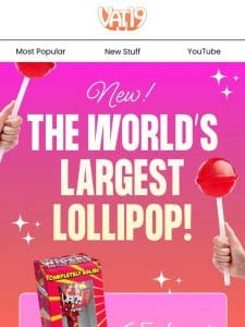 JUST IN: The World’s LARGEST Lollipop & more!