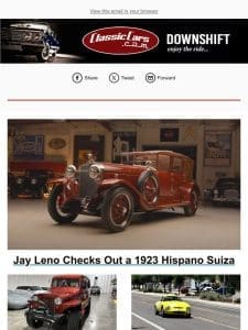 Jay Leno Checks Out a 1923 Hispano Suiza