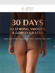 Join Our Free 30-Day Leg Challenge! ✨