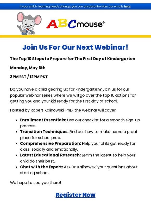 Join Us For Our Next Webinar!