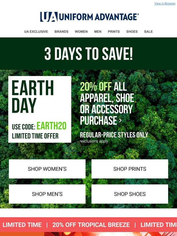 Join the Movement: Earth Day – 20% off