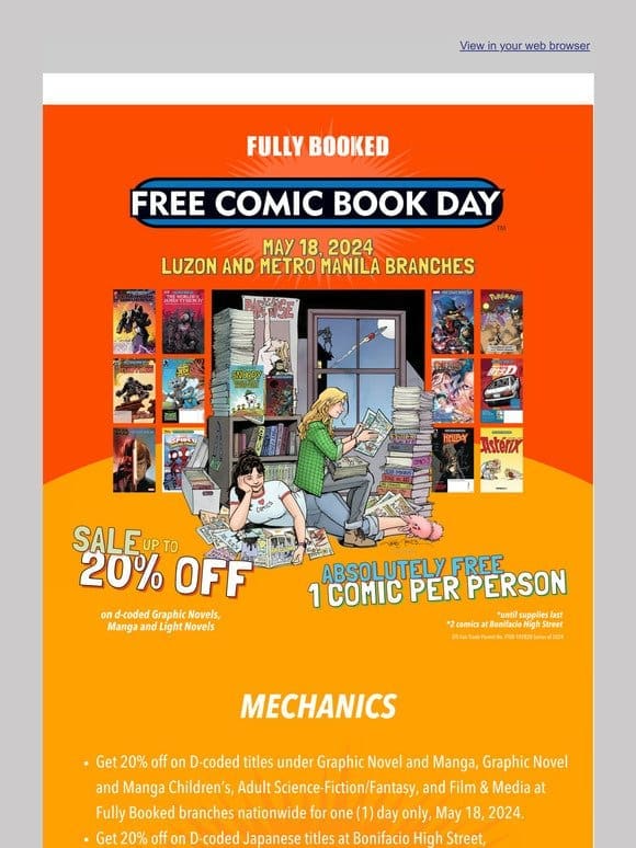 Join us this Free Comic Book Day
