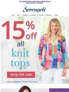 Just For YOU ~ Save 15% on Summer Knit Tops ~ Perfection