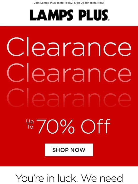 Just In! Clearance – Up to 70% Off