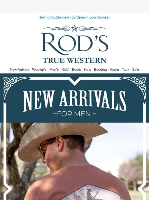 Just In: New Arrivals for Men!